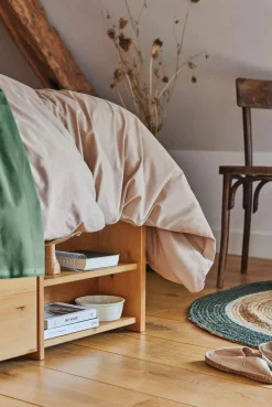 Housses De Couette>Camif Housse de couette percale bio Elise - - 140 x 200 cm Lin