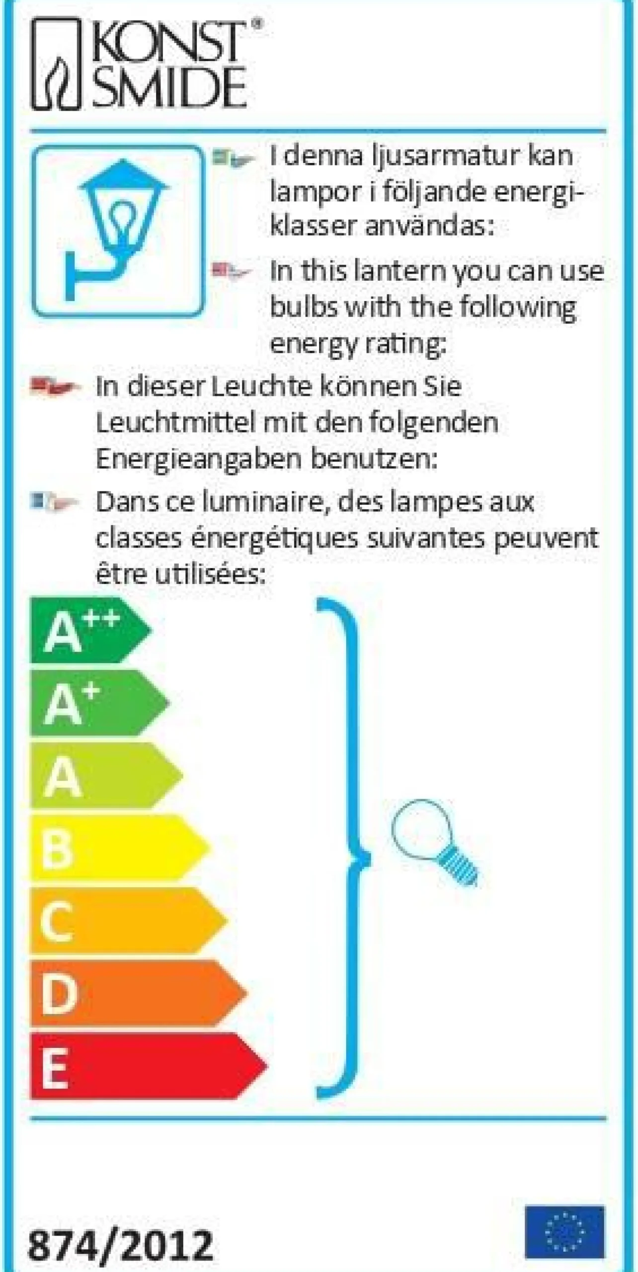 Lampadaires De Jardin|Éclairage D'Extérieur>Camif KONSTSMIDE Lampadaire Heimdal en Aluminium