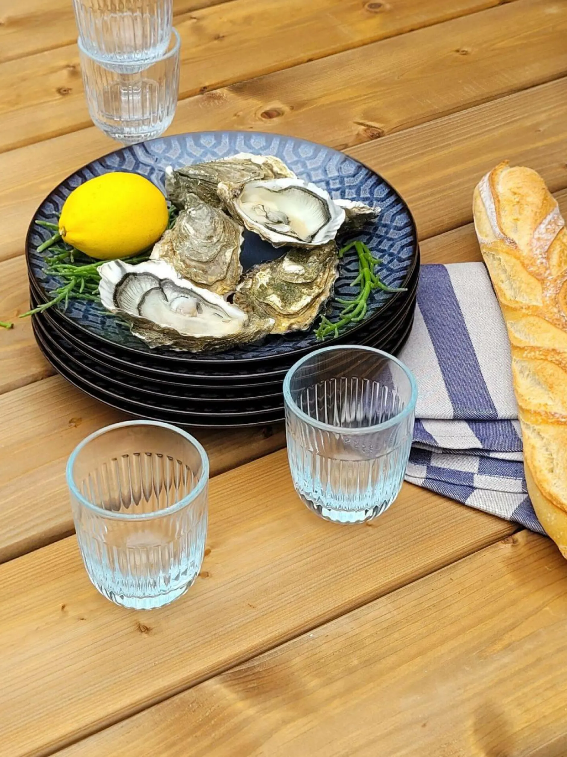 Verres|Verres>Camif LA ROCHERE Lot de 6 Verres à pied Ouessant