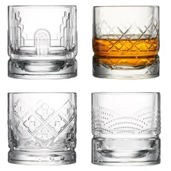 Verres|Verres>Camif LA ROCHERE Set de 4 gobelets whisky Dandy