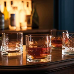 Verres|Verres>Camif LA ROCHERE Set de 4 gobelets whisky Dandy