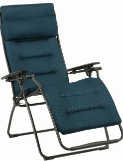 Transats Et Relax>Camif LAFUMA Fauteuil Relax Pliant Futura BeComfort® - Bleu Encre