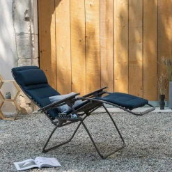 Transats Et Relax>Camif LAFUMA Fauteuil Relax Pliant Futura BeComfort® - Bleu Encre