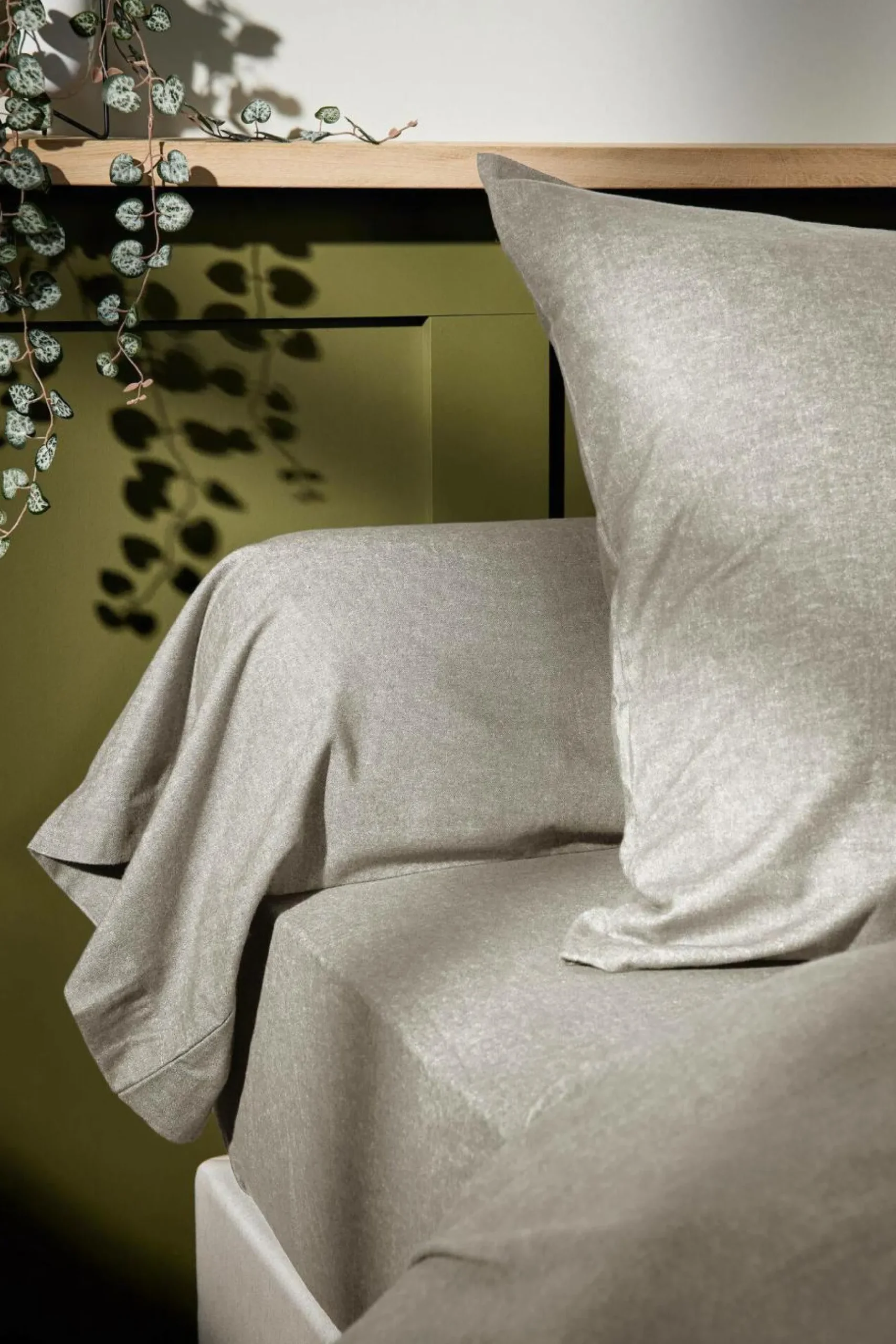 Draps Housse>Camif LASA HOME Drap housse coton flanelle Livia - - 140 x 190 cm Lin