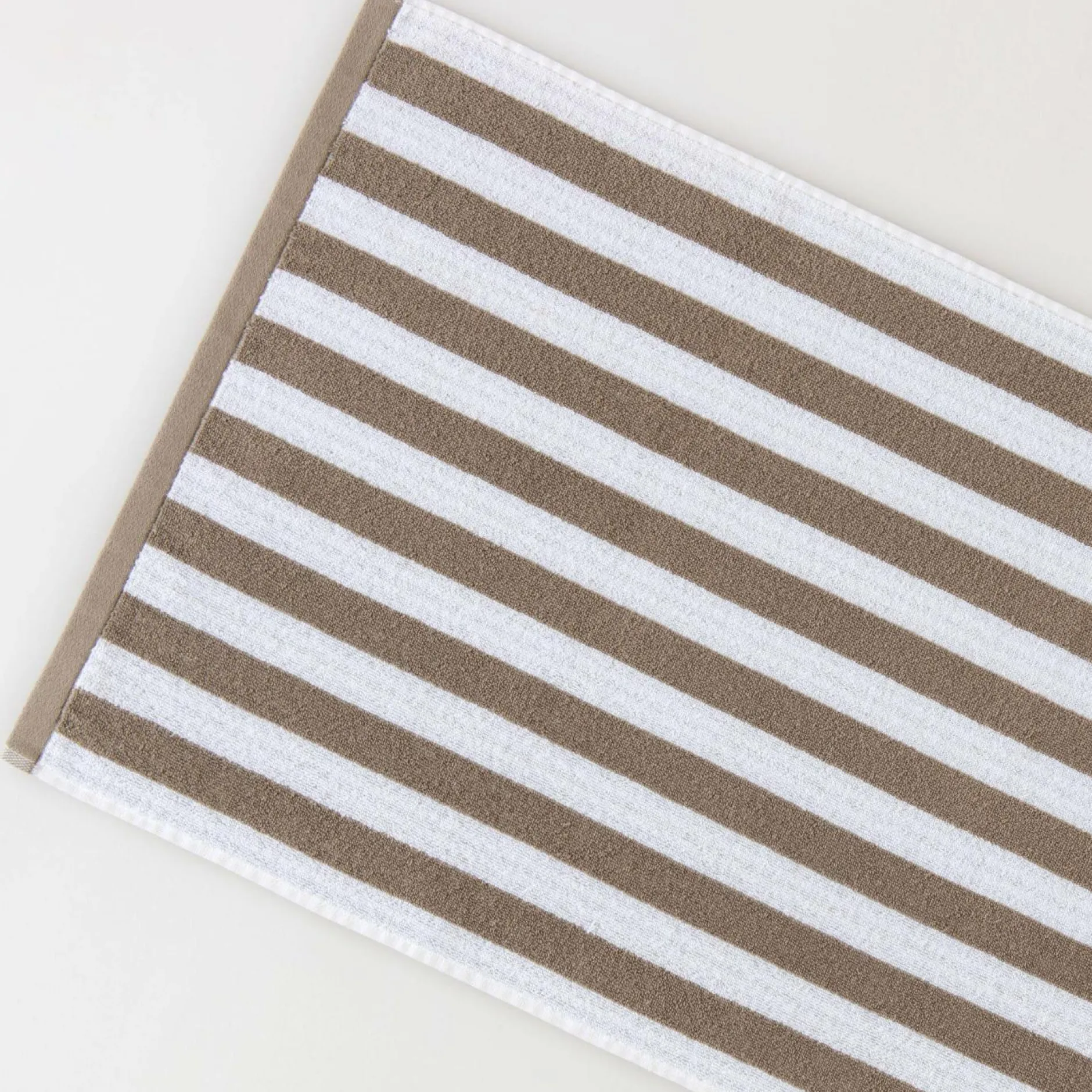 Serviettes De Bain>Camif LASA HOME Serviette de bain coton recyclé Lucia - - 100 x 150 cm Marron