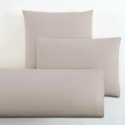 Taies D'Oreiller>Camif LASA HOME Taie de traversin coton flanelle Livia - Lin