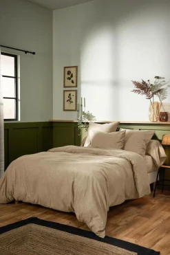 Taies D'Oreiller>Camif LASA HOME Taie d'oreiller coton flanelle Livia - - 50 x 70 cm Sable