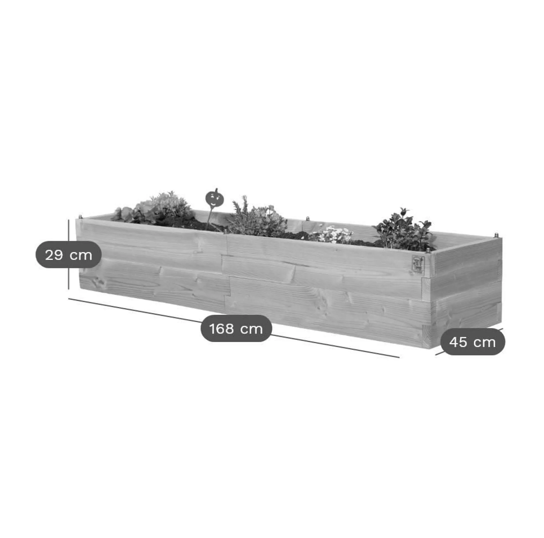 Carrés De Potager>Camif LE CARRE FANTASTIK Carré de Potager Rectangulaire Lombrik en Bois