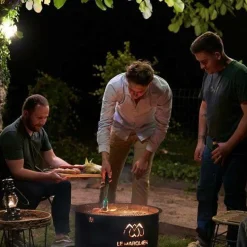 Barbecues>Camif LE MARQUIER Brasero d'Extérieur avec Couvercle en Acier Ø 60 cm Original