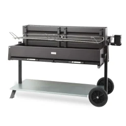 Barbecues>Camif LE MARQUIER Ensemble Barbecue et Chariot Exception Méchoui en Acier Noir
