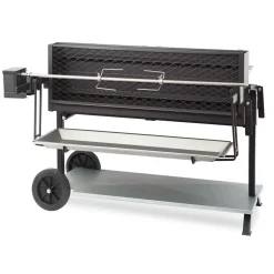 Barbecues>Camif LE MARQUIER Ensemble Barbecue et Chariot Exception Méchoui en Acier Noir