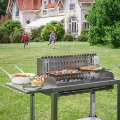 Ensembles Planchas Et Dessertes>Camif LE MARQUIER Ensemble Barbecue et Chariot Irissarry en Inox