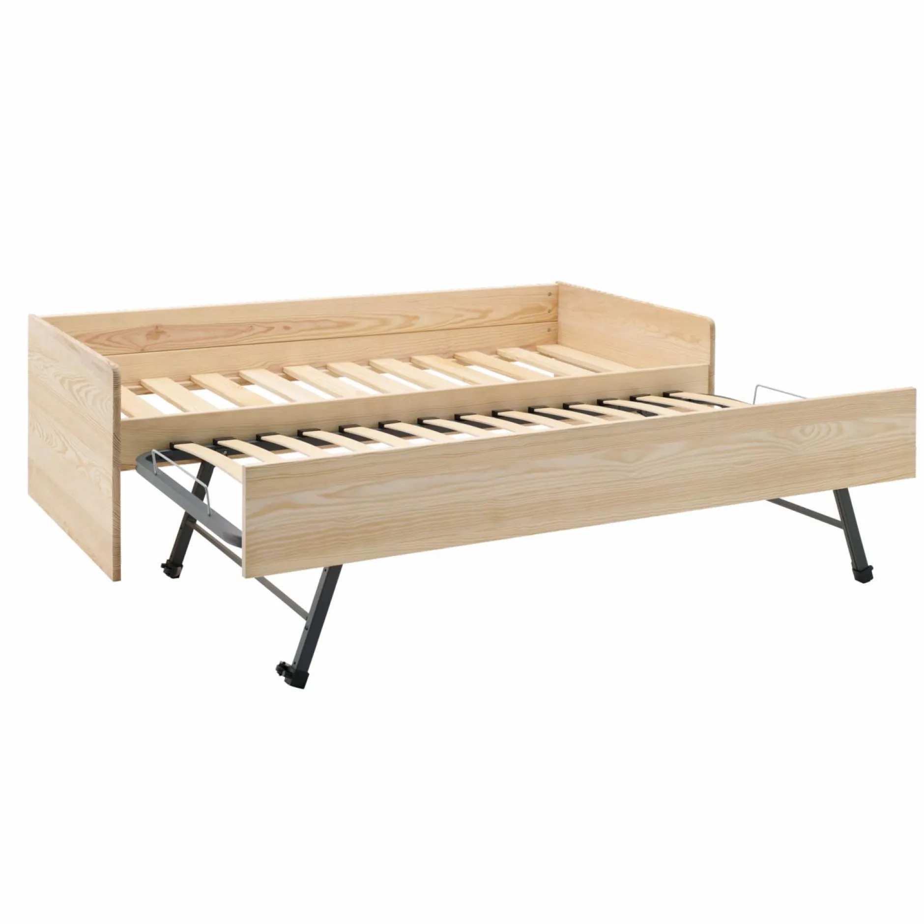 Chambres Enfant|Chambres Enfant>Camif Lit banquette gigogne Sandro - Bois