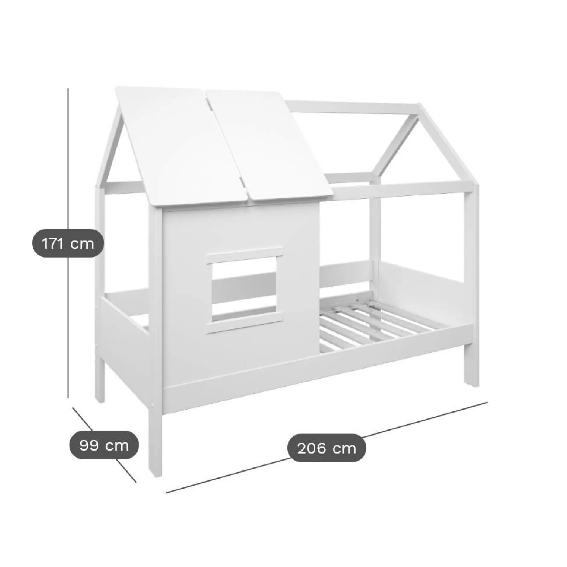 Chambres Enfant|Chambres Enfant>Camif Lit cabane avec tiroir en option Teddy