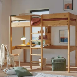 Chambres Enfant|Chambres Enfant>Camif Lit mezzanine Tim - Miel