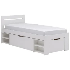 Lits Avec Rangement|Lits Avec Rangement>Camif Lit rangement enfant bois massif Tara - - 90 x 200 cm Blanc