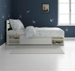 Lits Avec Rangement|Lits Avec Rangement>Camif Lit rangement enfant bois massif Tara - - 90 x 200 cm Blanc