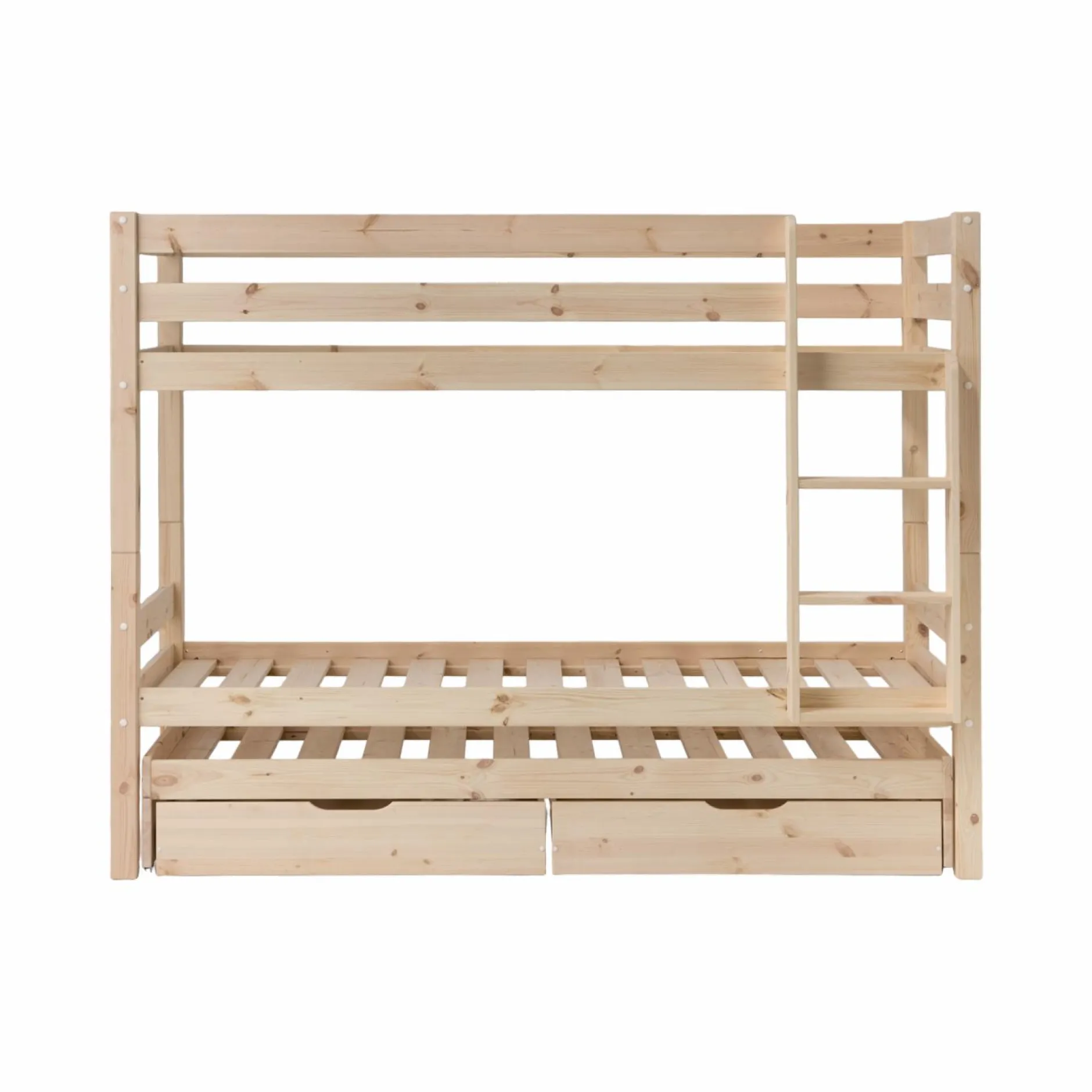 Chambres Enfant|Chambres Enfant>Camif Lits superposés gigognes 2 tiroirs bois massif Everest