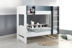 Chambres Enfant|Chambres Enfant>Camif Lits superposés Séraphin - Blanc/Bleu Nuit