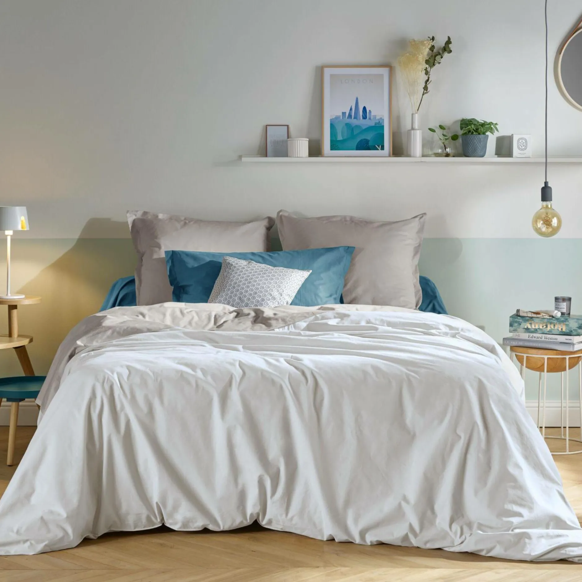 Draps Housse>Camif Lot de 2 draps housses bonnet 33 cm coton bio Fil & Sens - - 140 x 200 cm Blanc