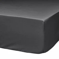 Draps Housse>Camif Lot de 2 draps housses matelas épais coton bio Fil & Sens - - 140 x 190 cm Anthracite