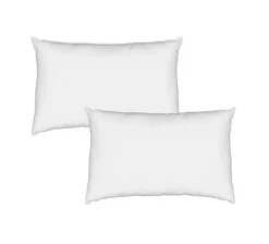 Oreillers|Oreillers>Camif Lot de 2 oreillers plats recyclés Pacôme, - 45 x 70 cm