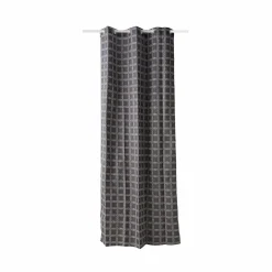 Rideaux Et Voilage|Rideaux Et Voilage>Camif Lot de 2 rideaux coton Néo Rétro - - 135 x 260 cm Anthracite
