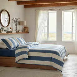 Taies D'Oreiller>Camif Lot de 2 taies d'oreiller coton lin Oyat - - 50 x 70 cm Bleu gris