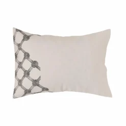 Taies D'Oreiller>Camif Lot de 2 taies d'oreiller coton lin Grand hôtel - - 50 x 70 cm Galuchat/Carbone