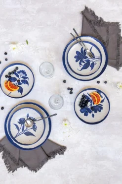 Assiettes|Assiettes>Camif MARIA PT TERRACOTA Lot de 6 Assiettes plates Sabline Campo