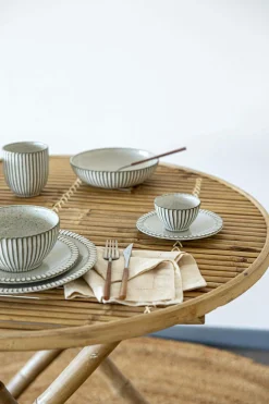 Assiettes|Assiettes>Camif MARIA PT TERRACOTA Lot de 6 Assiettes creuses Canelada