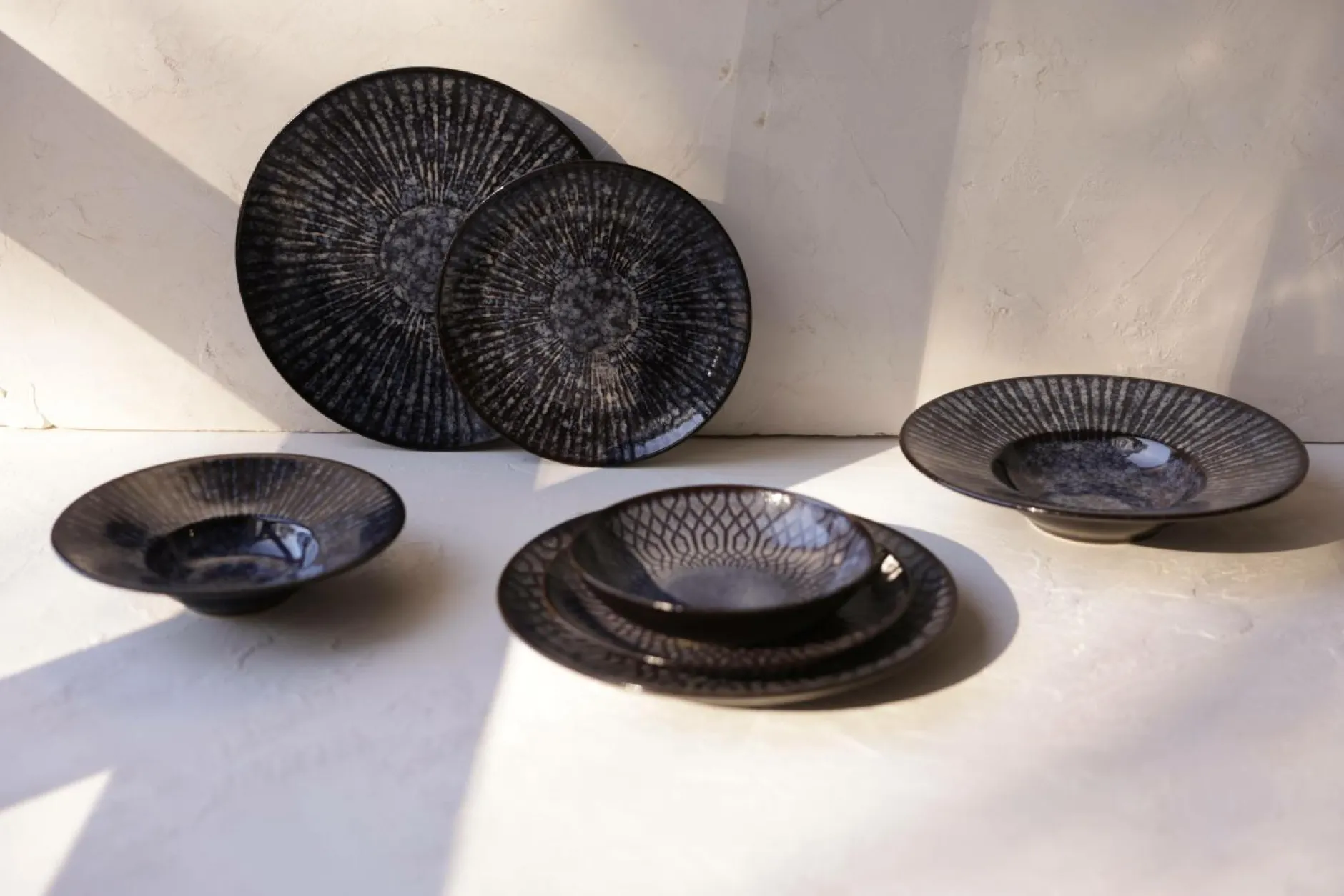 Assiettes|Assiettes>Camif MARIA PT TERRACOTA Lot de 6 Assiettes à dessert Croisé Anadia