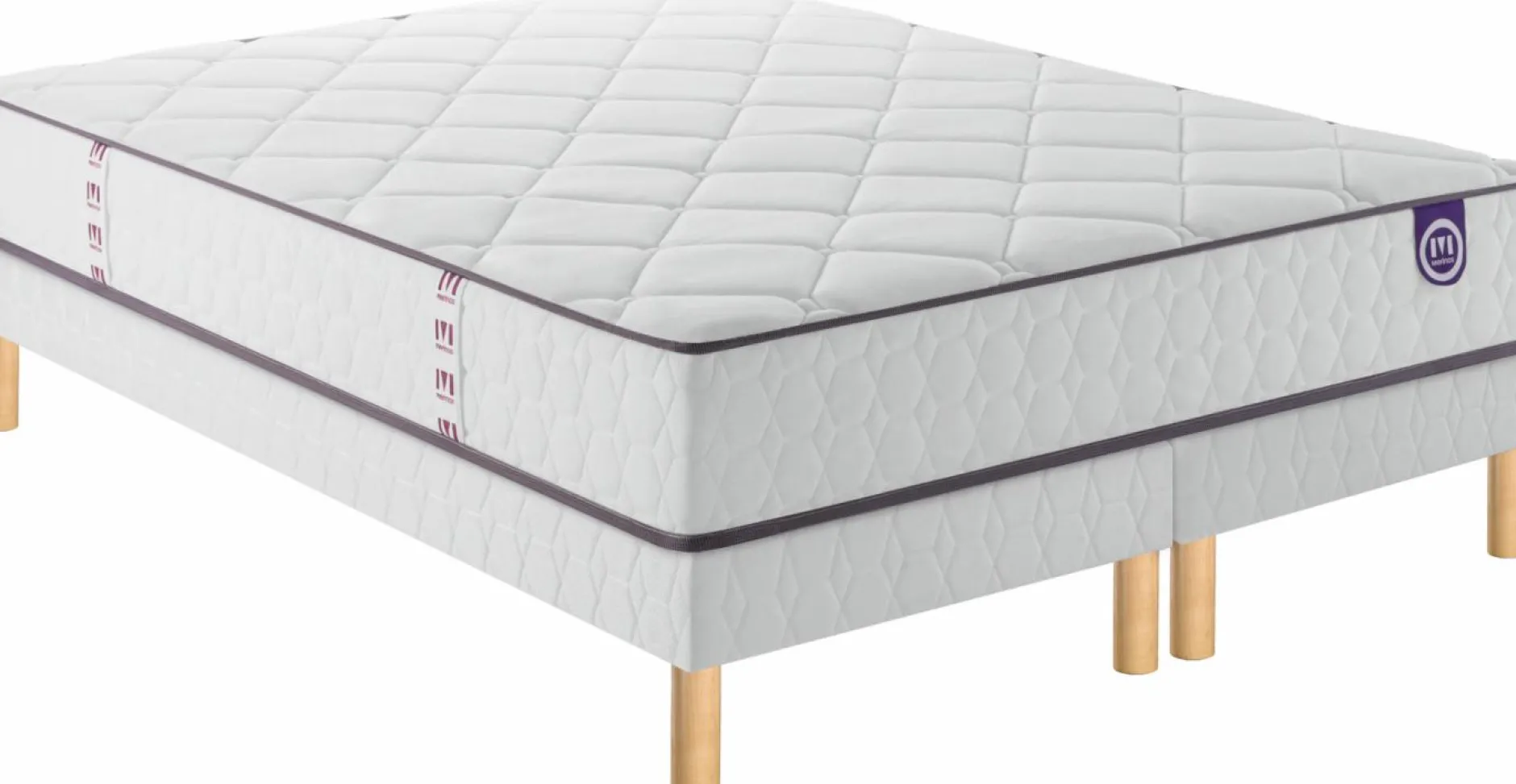 Ensembles 90 X 190 Cm|Ensembles 160 X 200 Cm>Camif MERINOS Ensemble sommier et matelas Cheer Bed - 180 x 200 cm