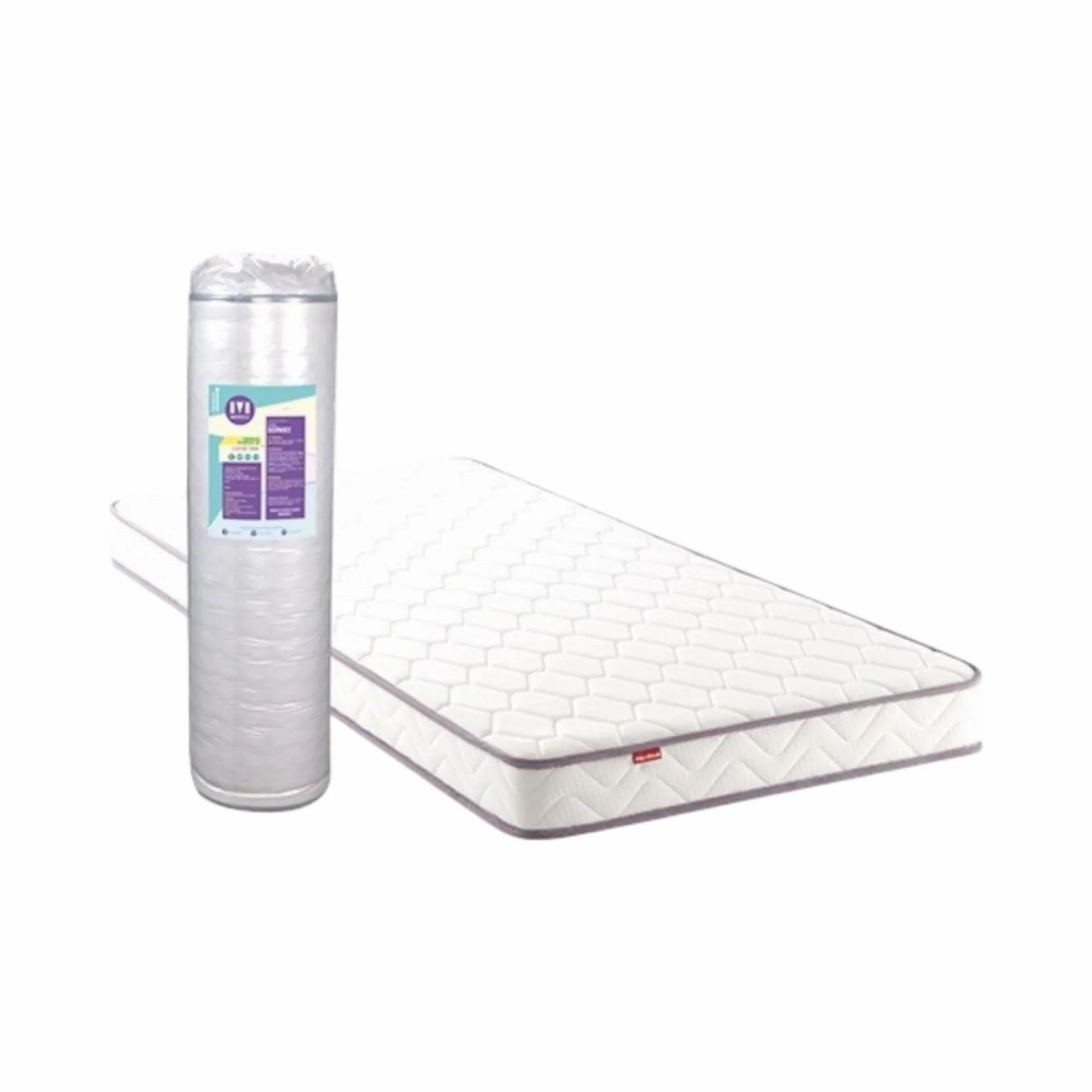 Matelas 90 X 190 Cm|Matelas Lits Gigognes>Camif MERINOS Matelas mousse 14 cm Positive Lit - 80 x 190 cm