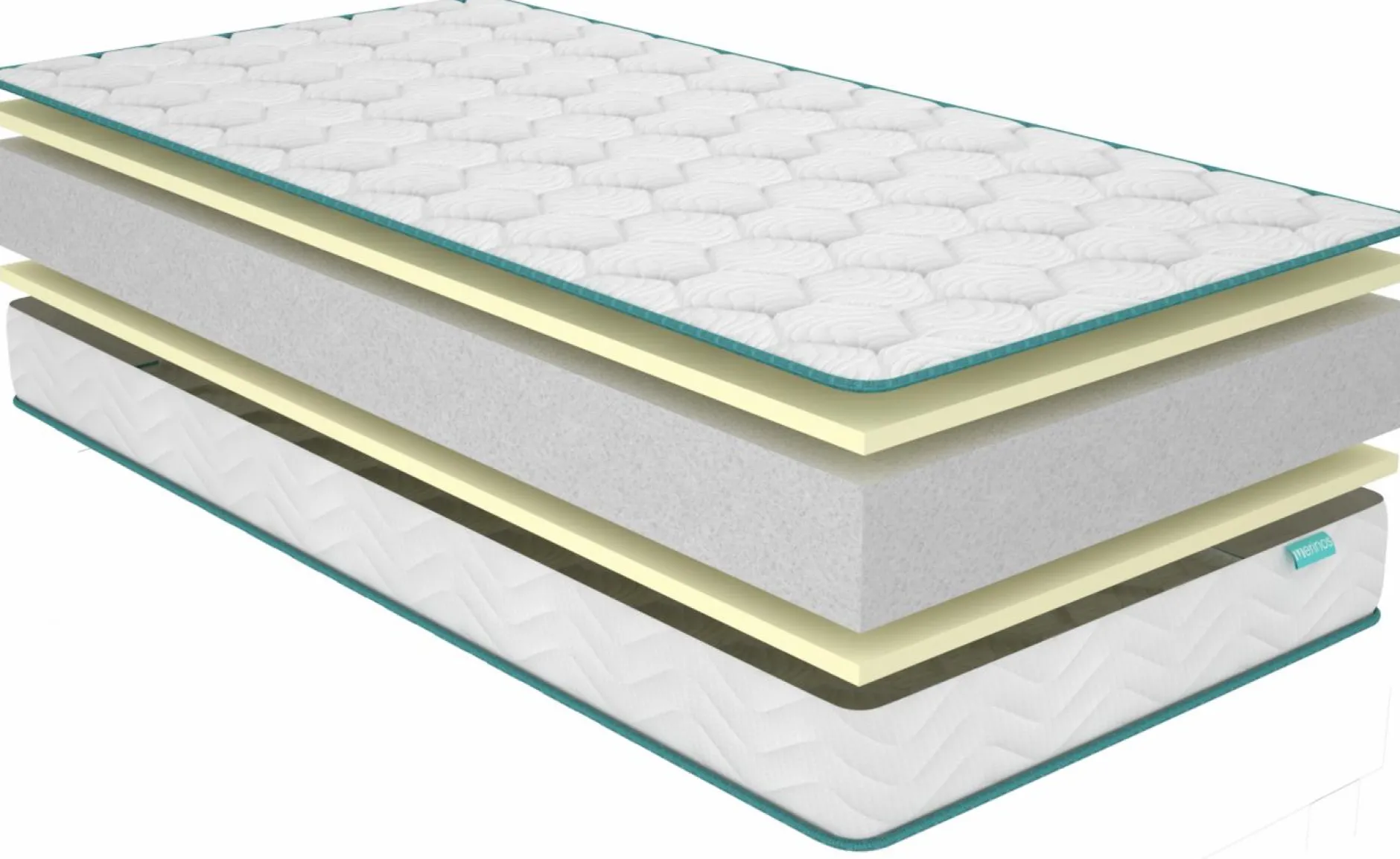 Matelas 90 X 190 Cm|Matelas Lits Gigognes>Camif MERINOS Matelas mousse 14 cm Positive Lit - 80 x 190 cm