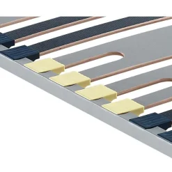 Sommiers 90 X 190 Cm|Sommiers 140 X 190 Cm>Camif MERINOS Sommier cadre métal à lattes 5 zones 4 cm - 90 x 200 cm
