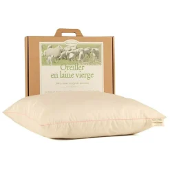 Oreillers|Oreillers>Camif MILLE OREILLERS Oreiller ferme en laine vierge biologique - 50 x 70 cm