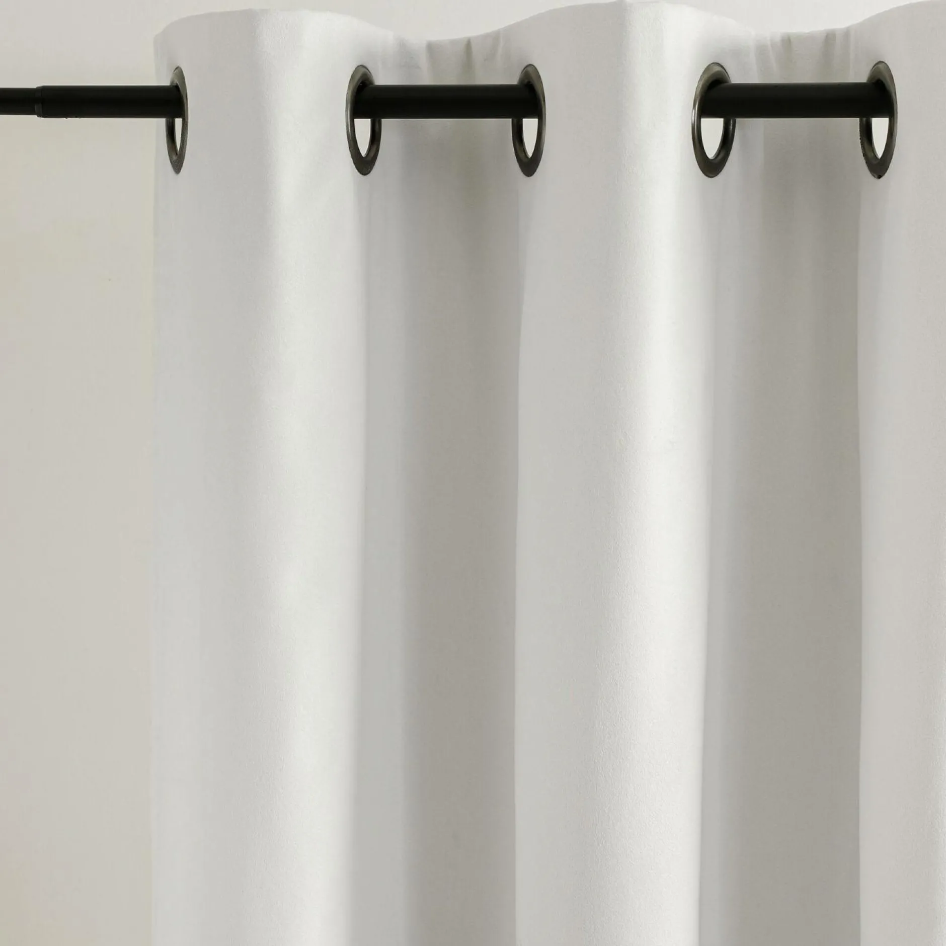Rideaux Et Voilage|Rideaux Et Voilage>Camif MOONDREAM Rideau velours 3 en 1 phonique thermique occultant Marilou - Blanc