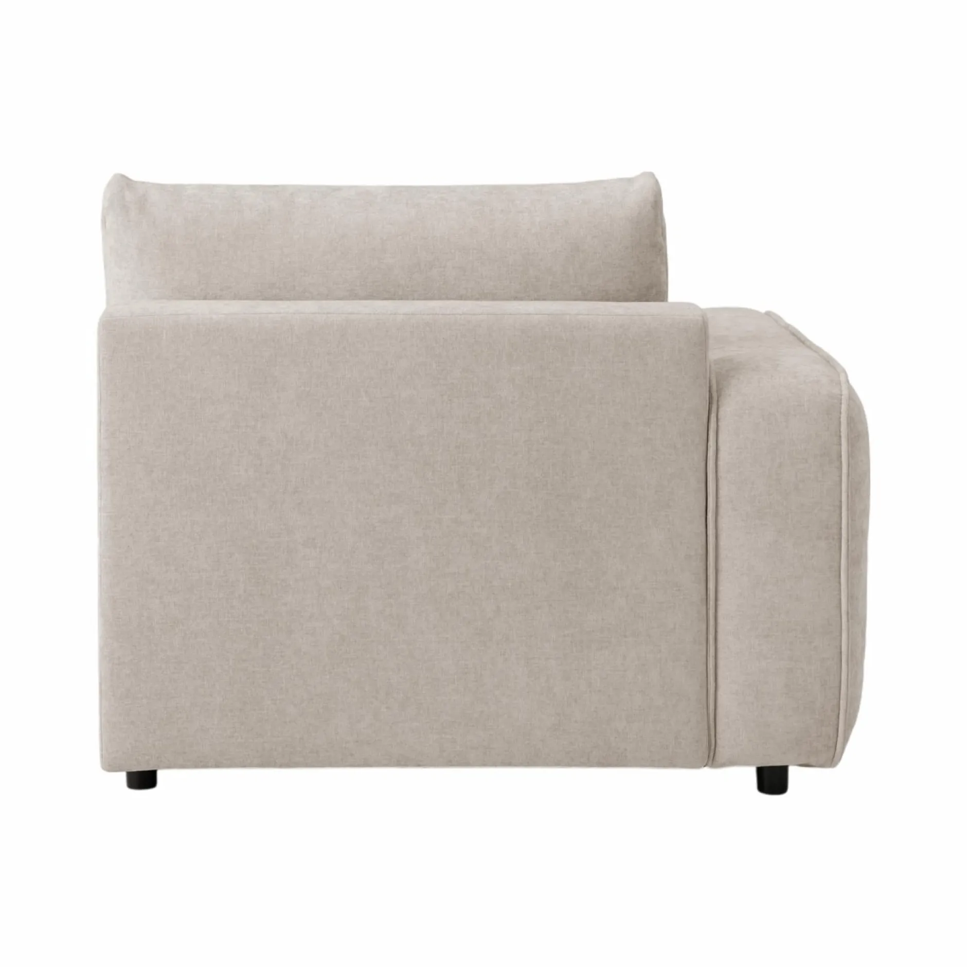 Canapés Modulables>Camif Méridienne pour canapé modulable tissu Solenn - - Méridienne gauche Ecru