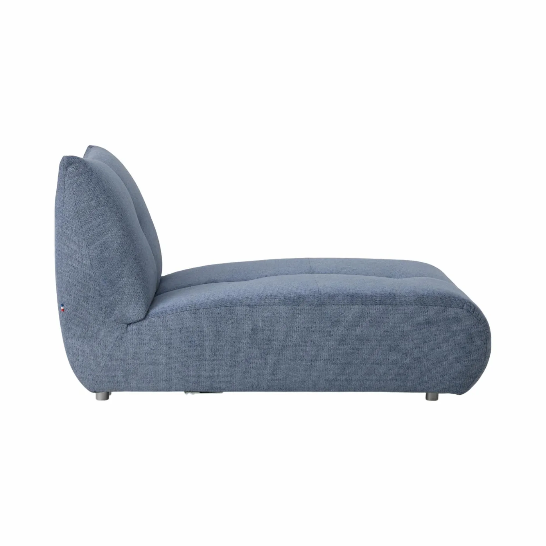 Canapés Modulables>Camif Méridienne pour canapé modulable tissu Benny - Bleu