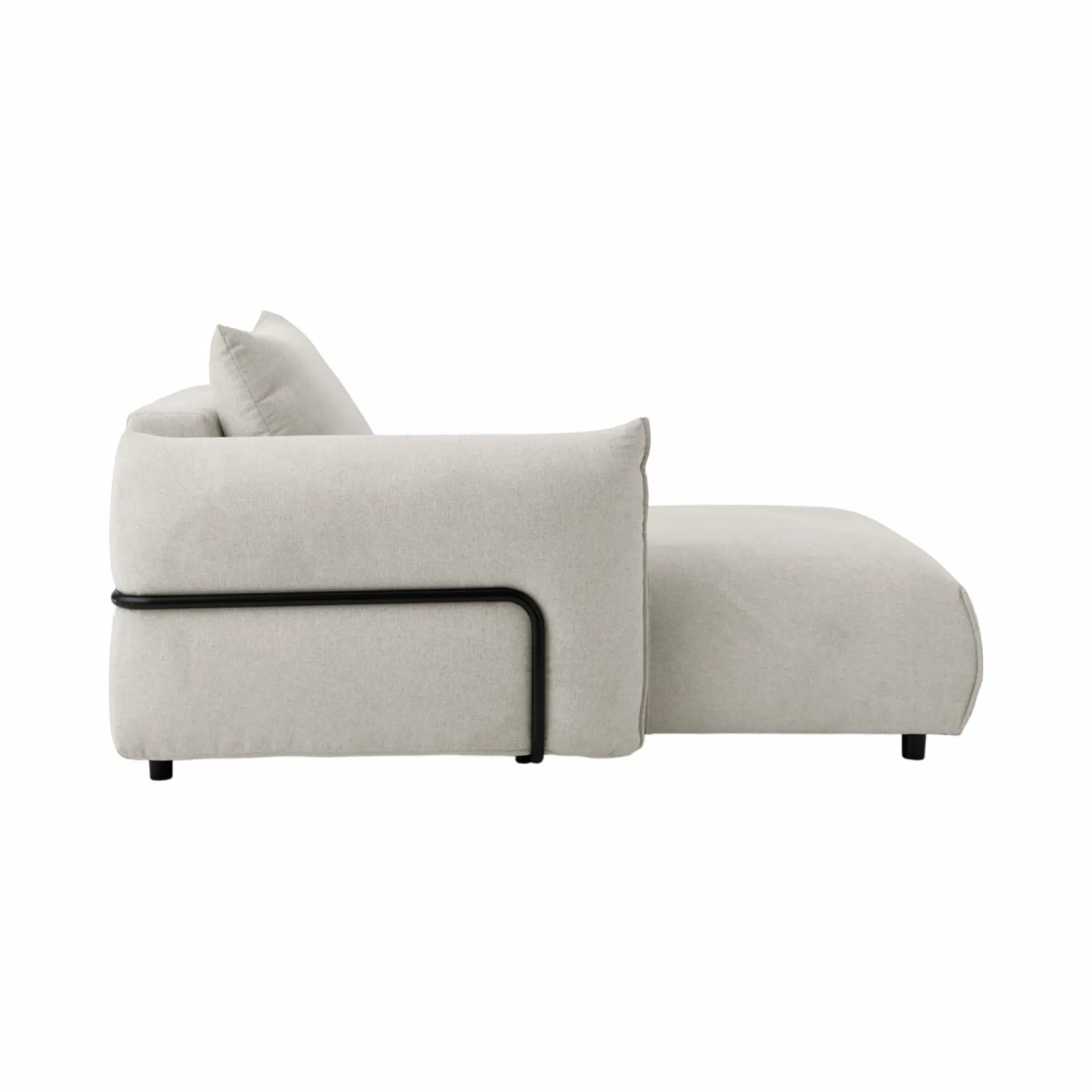 Canapés Modulables>Camif Méridienne pour canapé modulable tissu Solal - - Méridienne gauche Beige