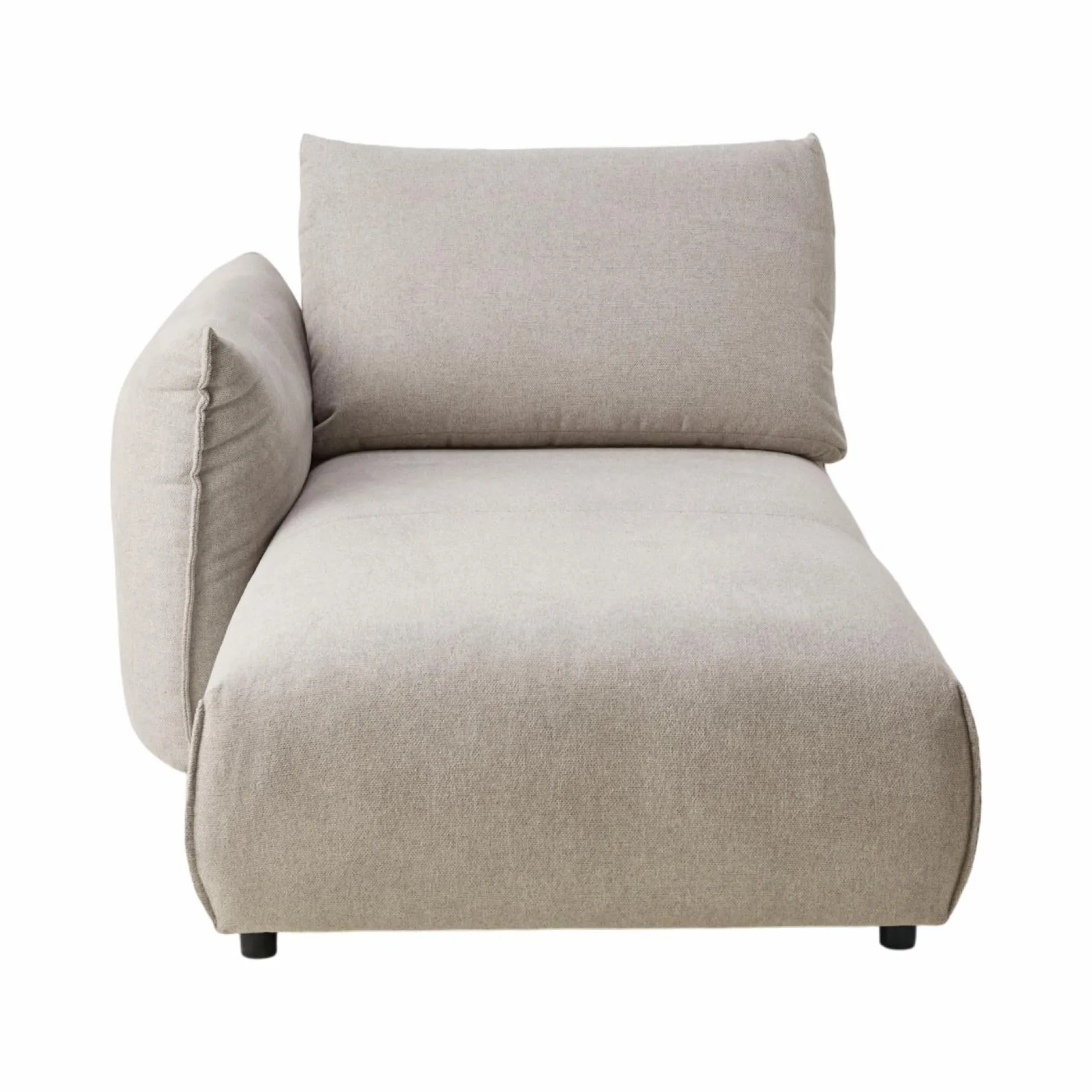 Canapés Modulables>Camif Méridienne pour canapé modulable tissu Solal - - Méridienne gauche Beige