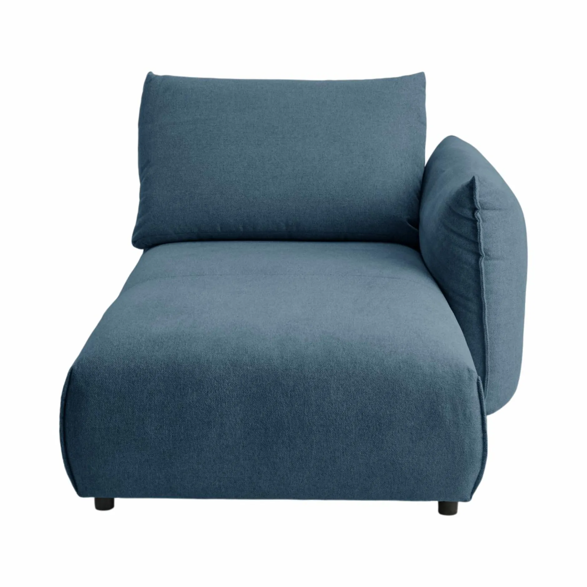 Canapés Modulables>Camif Méridienne pour canapé modulable tissu Solal - - Méridienne droite Bleu