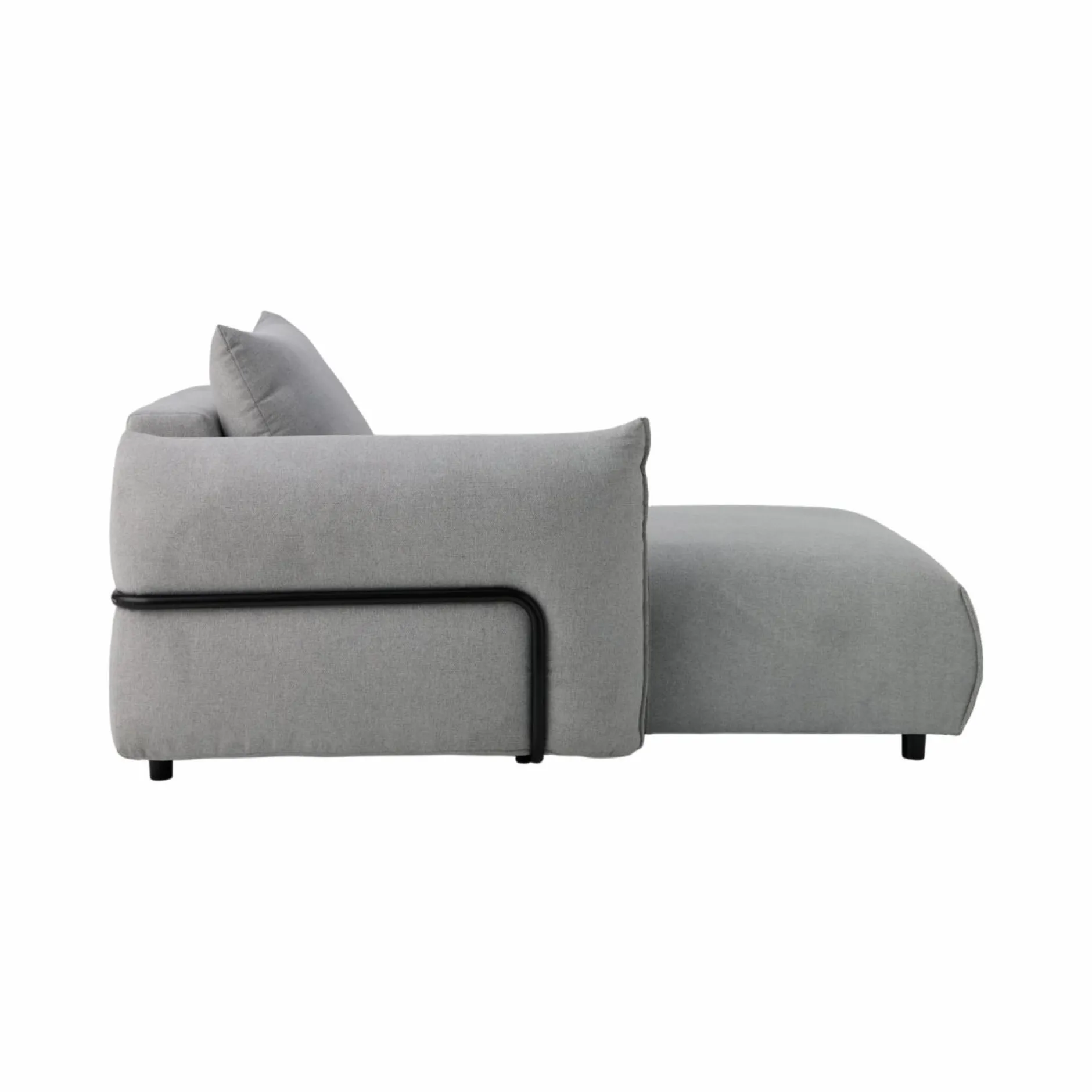 Canapés Modulables>Camif Méridienne pour canapé modulable tissu Solal - - Méridienne gauche Gris