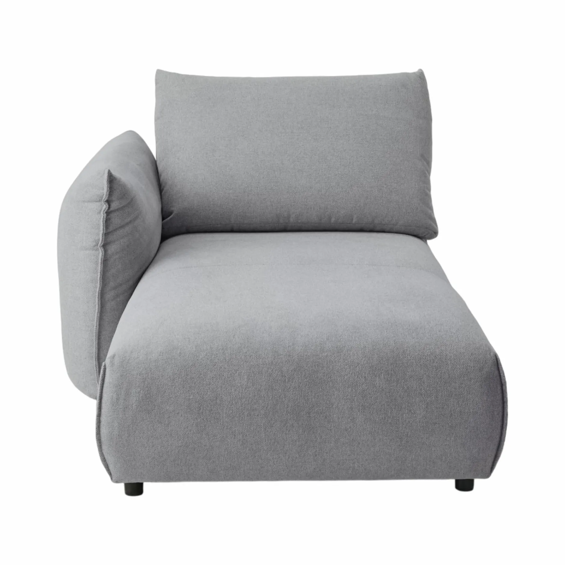 Canapés Modulables>Camif Méridienne pour canapé modulable tissu Solal - - Méridienne gauche Gris
