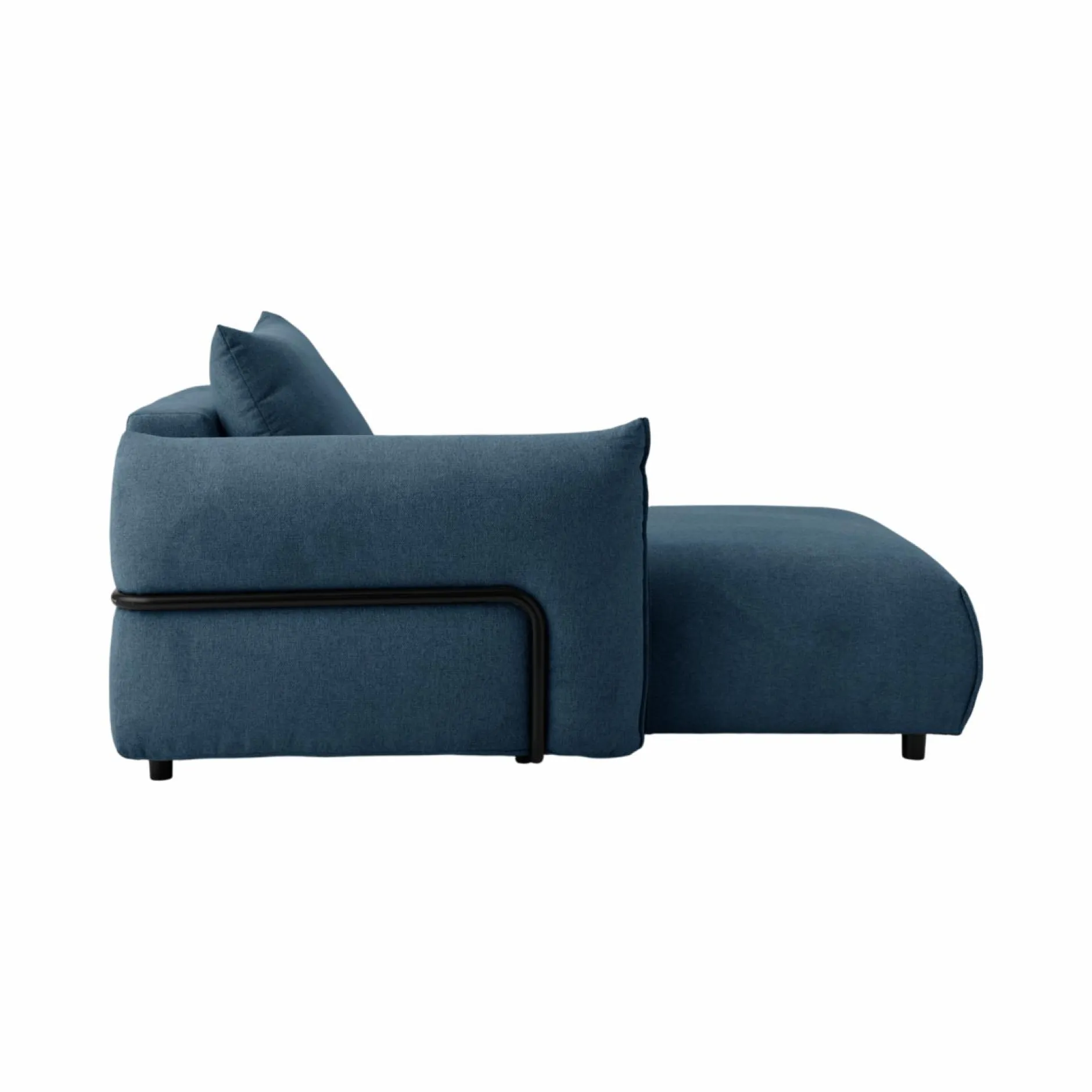 Canapés Modulables>Camif Méridienne pour canapé modulable tissu Solal - - Méridienne gauche Bleu