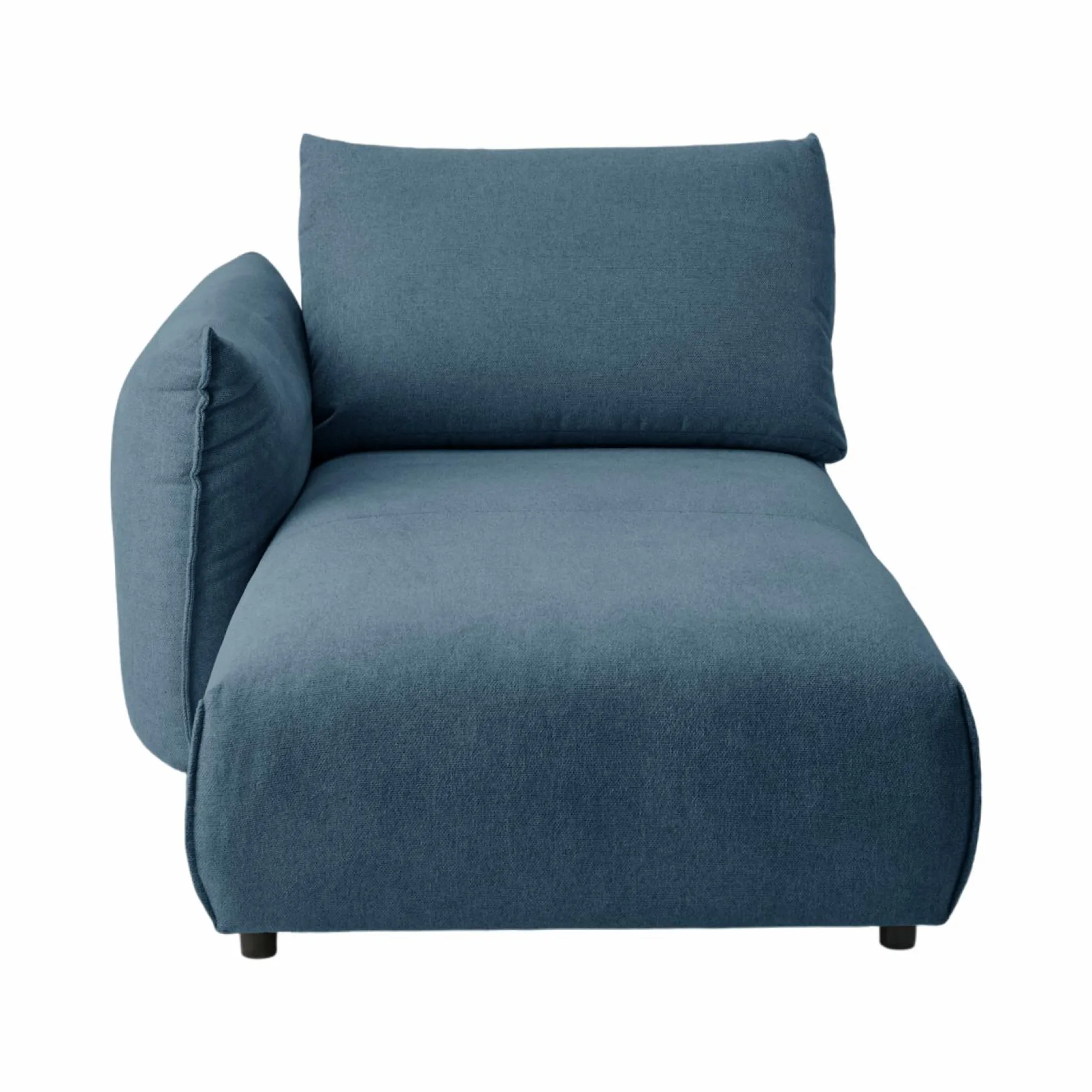 Canapés Modulables>Camif Méridienne pour canapé modulable tissu Solal - - Méridienne gauche Bleu