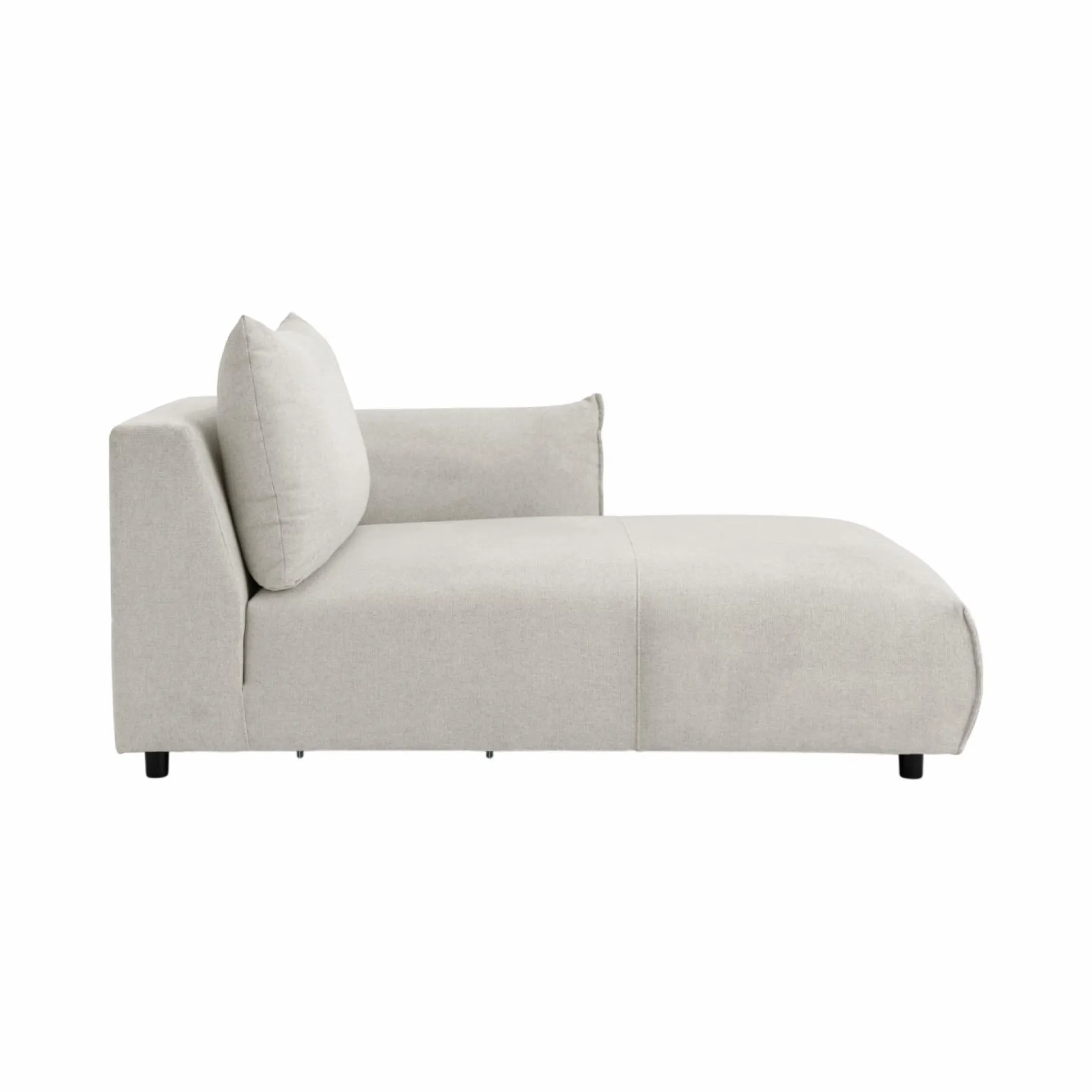 Canapés Modulables>Camif Méridienne pour canapé modulable tissu Solal - - Méridienne droite Beige