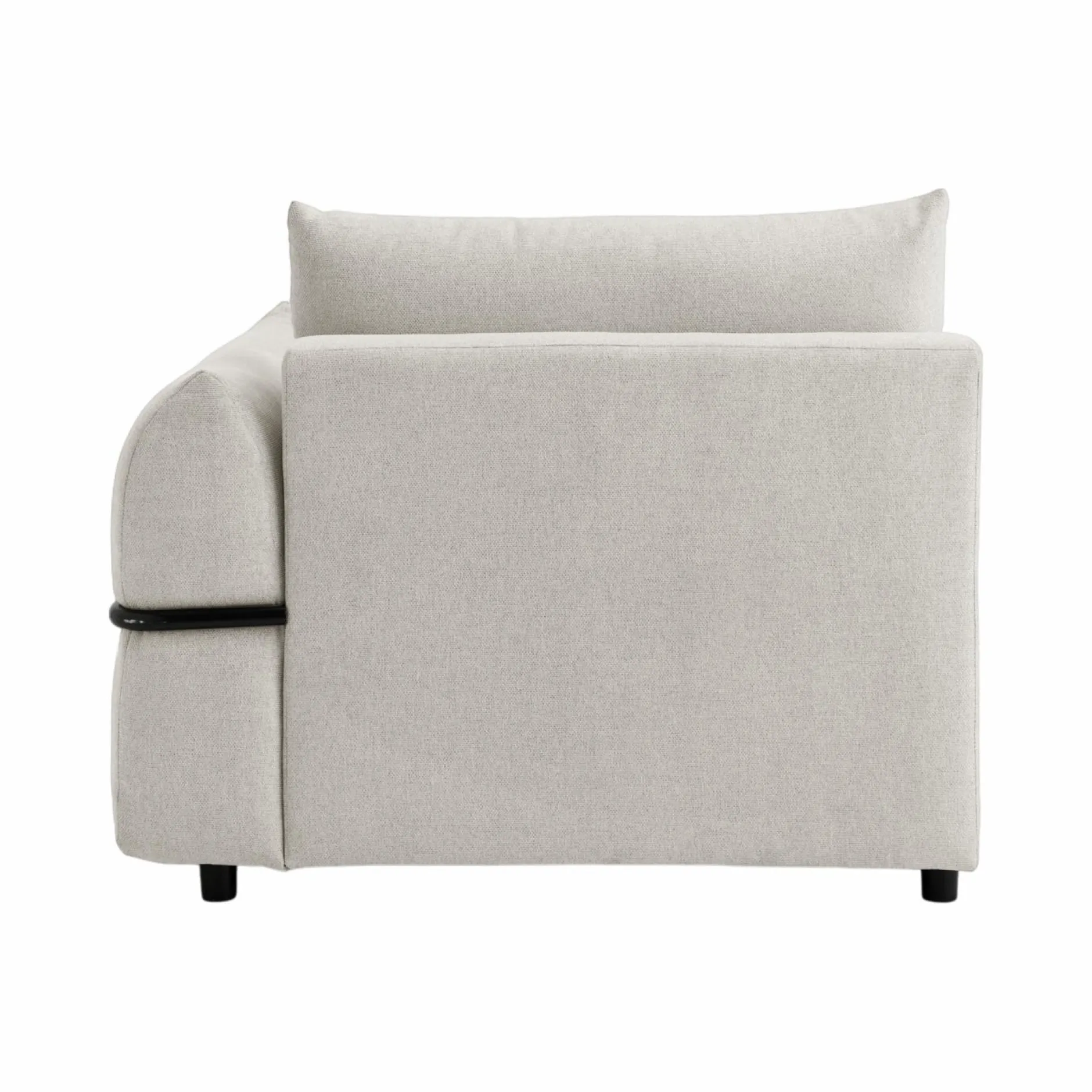 Canapés Modulables>Camif Méridienne pour canapé modulable tissu Solal - - Méridienne droite Beige