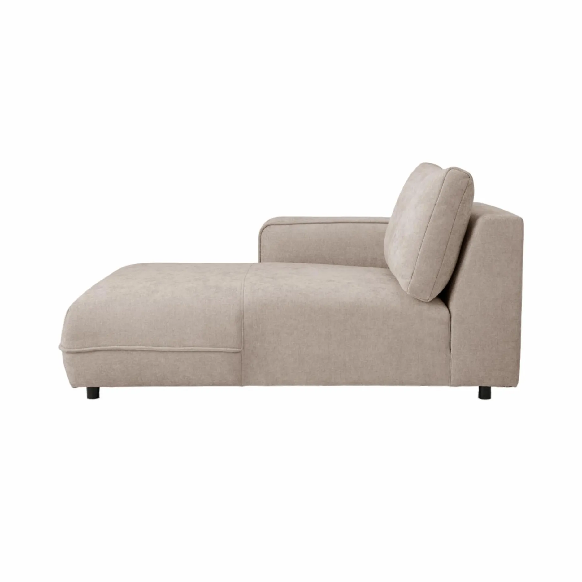 Canapés Modulables>Camif Méridienne pour canapé modulable tissu Solenn - - Méridienne gauche Grège